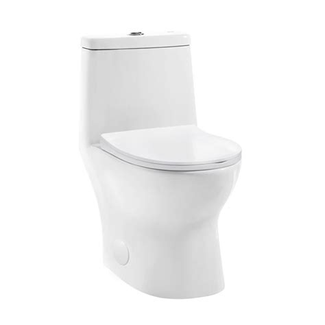 Swiss Madison Ivy White Dual Elongated Toilet 10 In Rough In Size Sm