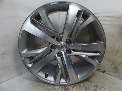 2014 PEUGEOT RCZ Alloy Wheel 5 Stud 5 TwinSpoke Design 8 5J X 19 Inch