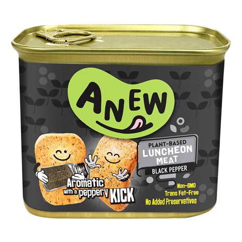 Anew Plant Based Luncheon Meat Black Pepper NTUC FairPrice