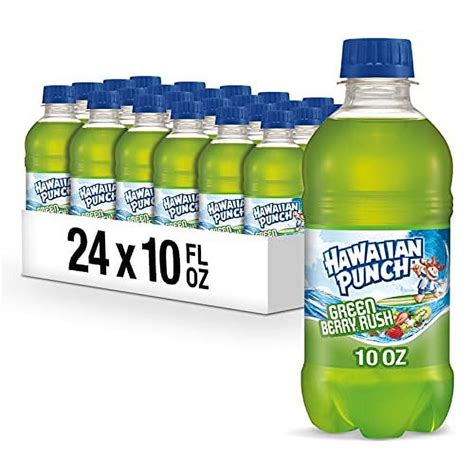 Hawaiian Punch Green Berry Rush 10 Fl Oz Bottles 6 Count Pack Of 4