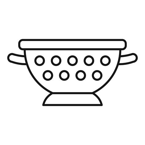 Steel Sieve Icon Outline Style Vector Art At Vecteezy