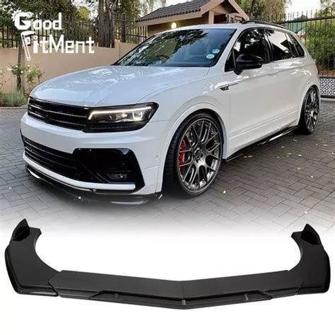 FÜr Vw Tiguan 2 Facelift R Line Frontlippe Stoßstange Spoilerschwert Kohlefaser Eur 7953