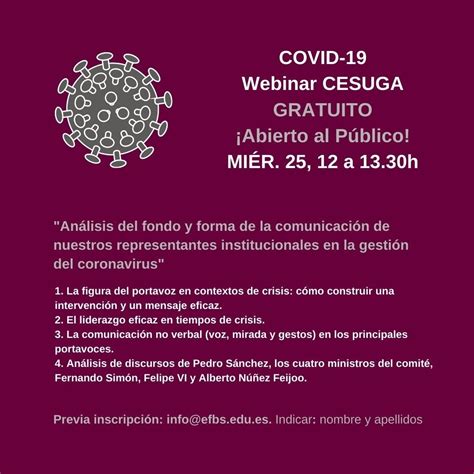 WEBINAR La Incidencia Del Covid 19 En El Protocolo Oficial Y En Los