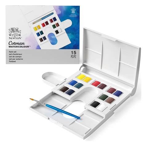 Winsor Newton Cotman Watercolor Compact Set Of Half Pans