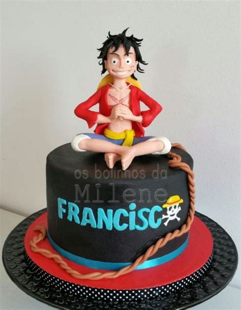 Luffy Cake By Milene Habib Cakesdecor One Piece Birthdays Anime Cake Cake