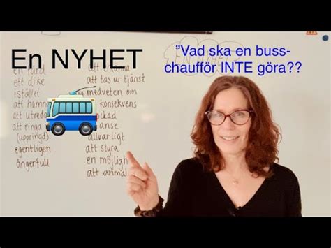 How To Learn Swedish En Nyhet Med H Rf Rst Else Ord Fr Gor Och Svar