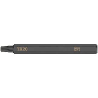 Wera S Torx Driver Bit For Impact Screwdrivers Tx X Mm