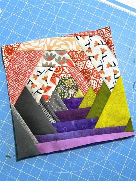 Block Of A Scrappy Hexagon Quilt No Measuring Story Scrap Fabric Love