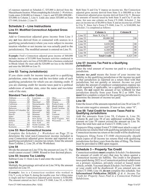 Download Instructions For Form Ct 1040 Connecticut Resident Income Tax Return Pdf 2022