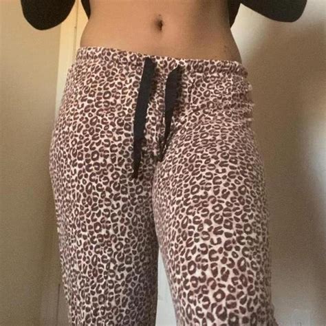 Y2k Cheetah Print Pjs Features Adjustable Depop