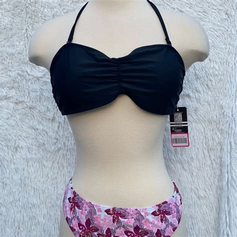 SHEKINI Swim New Two Piece Shekini Bikini Set Floral Print In Xl