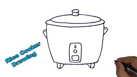 How To Draw A Rice Cooker Very Easy And Step By Step YouTube