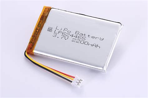 Rechargeable Lithium Polymer Batteries LP624465 3 7V 2200mAh With 8