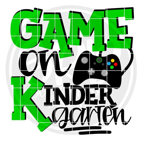 School Svg Game On Kindergarten Svg Green Cut File Scarlett Rose