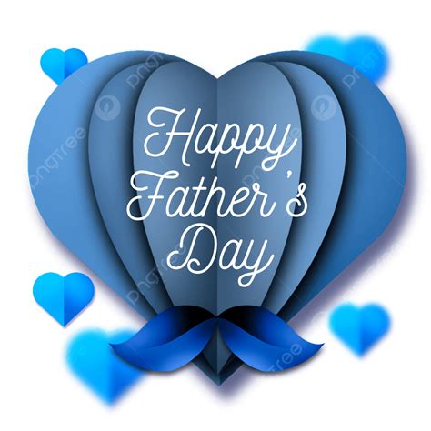 Happy Father′s Day Png Image Simple Label For Father S Day With Blue