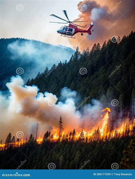 Canadian Forest Fire stock illustration. Illustration of vehicle - 285171559