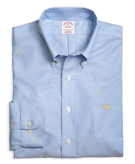 Supima Cotton Non Iron Regular Fit Solid Oxford Sport Shirt Brooks