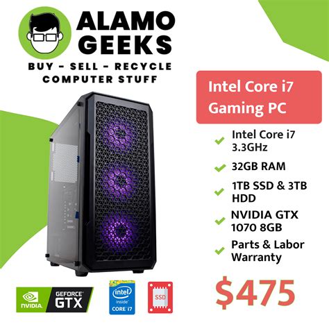 Buy Custom Gaming PC- Intel Core I7 (Six Cores / 12 Threads) 3.3GHz | 32GB | 1TB SSD | NVIDIA ...