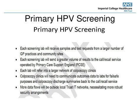 1 Ers And Primary Secondary Care 2 Primary Hpv Screening Ppt Download