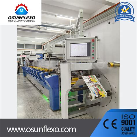 PVC UV Foil BOPP PE Inline Flexo Printing Machine Plastic Film Bag