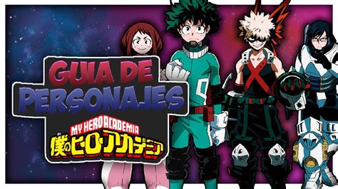 Gu A De Personajes De Boku No Hero Academia Youtube