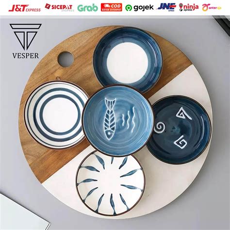 Jual Japanese Saucer Plate Small Dish Piring Kecil Keramik Kue Sushi