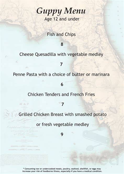 Naples Coastal Kitchen menu in Naples, Florida, USA