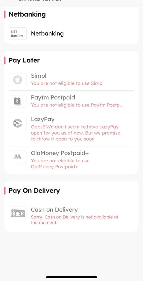 Zomato — My Cash On Delivery Is Not Available