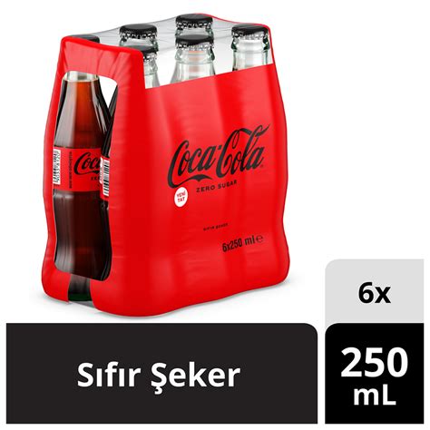 Coca Cola Zero Sugar Cam Şişe 6x250 ML Migros