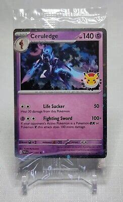 Pokemon Tcg Ceruledge Paf Paldean Fates Sealed Stamp Promo