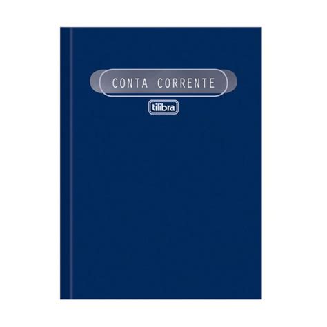 Livro Conta Corrente Grande 50 Folhas Tilibra Na Papelaria Art Nova