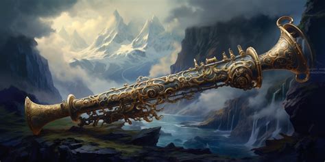 Gjallarhorn: The Resounding Horn of Norse Mythology - Viking Style