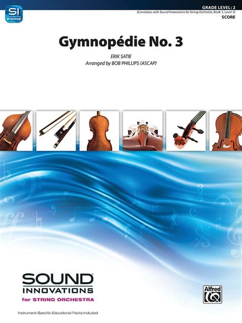 Gymnopédie No. 3: String Orchestra Conductor Score: Erik Satie | Sheet ...