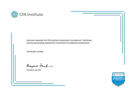 Investment Foundations Certificate Drew Dickens Cfa Institute