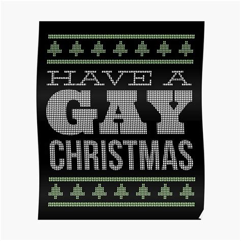 Gay Christmas Merry Christmas Santa Claus Humid Rainbow Flag Poster Canvas Print Wooden
