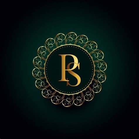 Free Vector Royal P And S Letter Golden Luxury Logo Luxury Logo