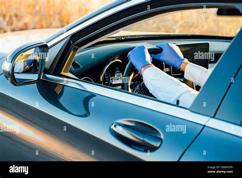 Hands On Steering Wheel Hi Res Stock Photography And Images Alamy