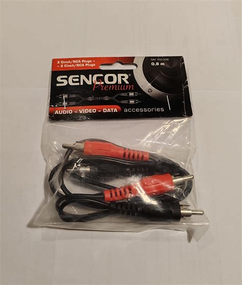 RCA kábel – 2RCA/2RCA standard audió átjátszó – SENCOR – 0.8m - Műszaki ...