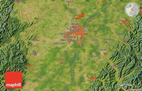 Satellite Map of Kehl