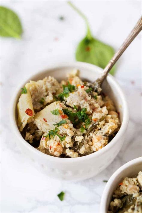 Spinach Artichoke Quinoa Casserole {vegan And Gf} Simply Quinoa