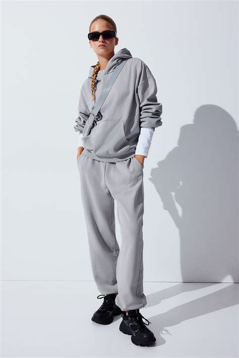 Joggers Regular Waist Long Light Gray Ladies Handm Us