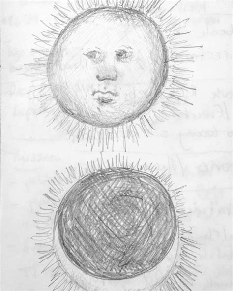 Pencil Drawings Of The Sun