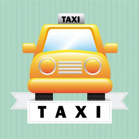 Diseño Del Servicio De Taxi Vector Gráfico Vectorial © Yupiramos