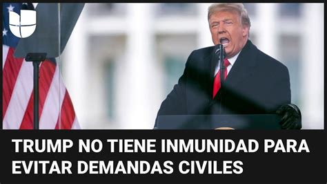 Nadie está por encima de la ley DOJ dice que Trump puede ser