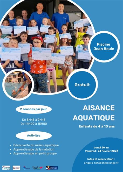 Stage Aisance Aquatique Angers Natation Course