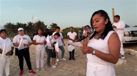 Celebra Ileana Canul con caminata el Día de la Paz Quadratin Quintana Roo