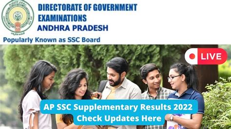 AP SSC Supplementary Result 2022 Declared LIVE Manabadi Class 10