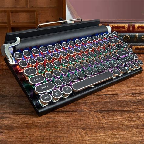 Retro Typewriter Keyboard Keys Electric Typewriter Vintage With