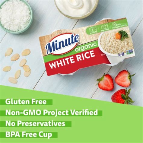 Minute® Ready To Serve Organic White Rice Cups 2 Ct 4 4 Oz Fred Meyer