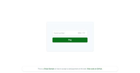 Stripe Sample Accept A Card Payment Codesandbox